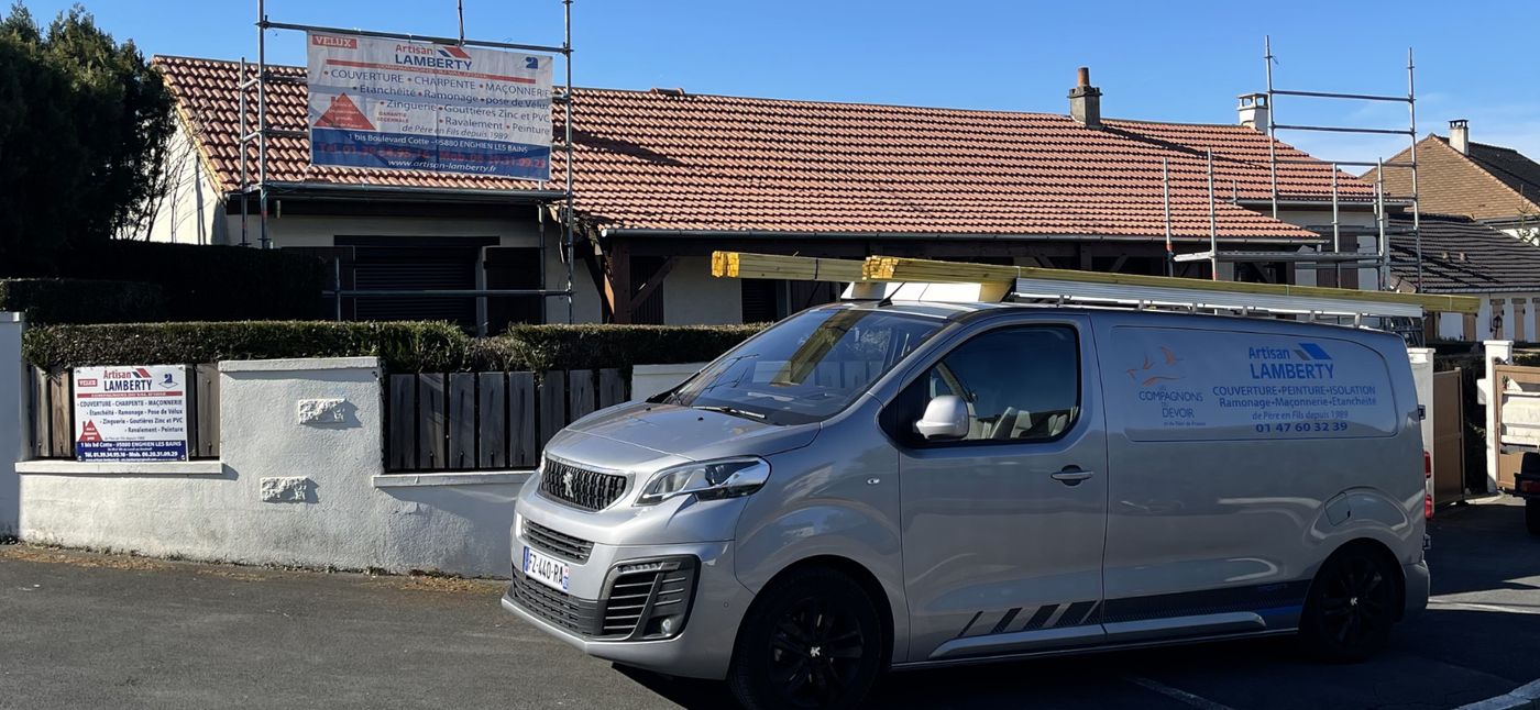 Chantier de couverture à Villejuif